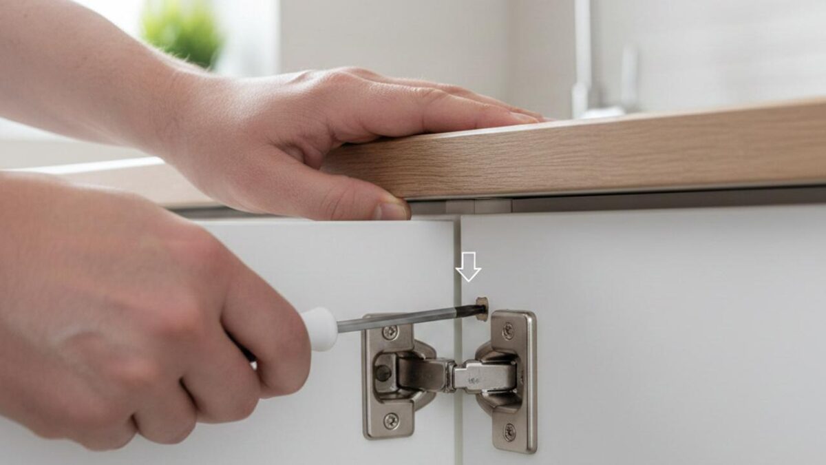 آموزش تصویری و گامبهگام رگلاژ درب کابینت؛ مثل روز اول!