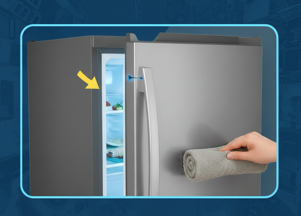 آموزش تعمیر درب تاب برداشته یخچال در ۱ دقیقه