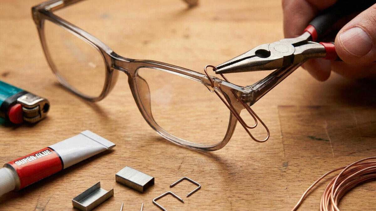 چند ترفند جادویی برای تعمیر عینک شکسته در خانه