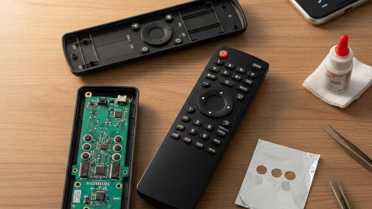 آموزش تعمیر دکمههای خراب کنترل تلویزیون در خانه