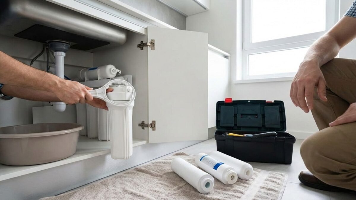 آموزش جامع تعویض فیلترهای تصفیه آب خانگی (بدون نیاز به تعمیرکار)